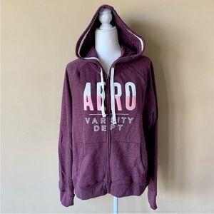 Aeropostale Logo Aero Varsity Dept Hoodie Sweatshirt Sweater